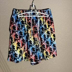 Off-Brand Graphic Athletic Shorts | Large | Colorful Streetwear 🎨